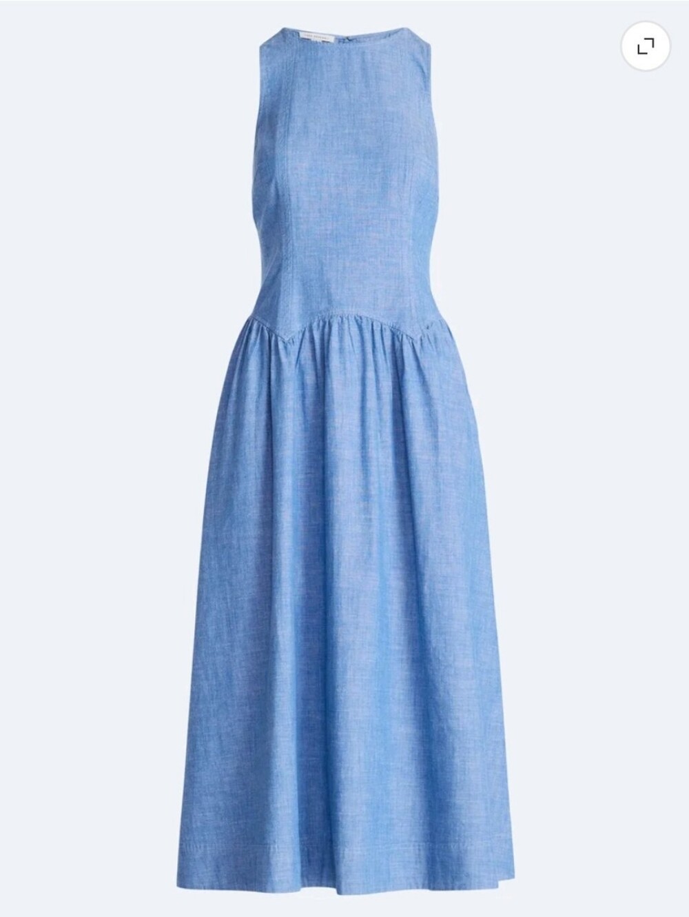 Free Assembly Sleeveless Cotton Racer Back Maxi Dress Med, P: 19.5, W: 17, L: 50 - Picture 4 of 4